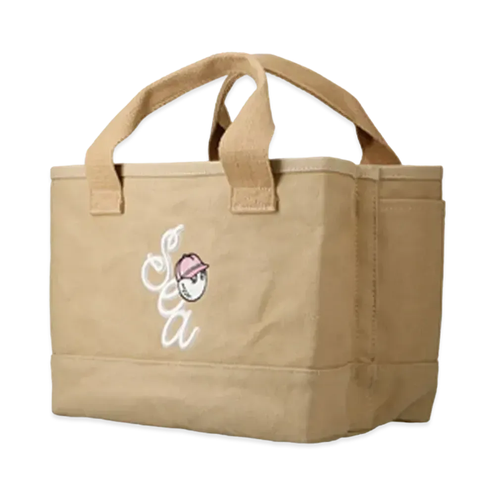 WIND AND SEA x Malbon Golf Tote Bag "Sea Brown"