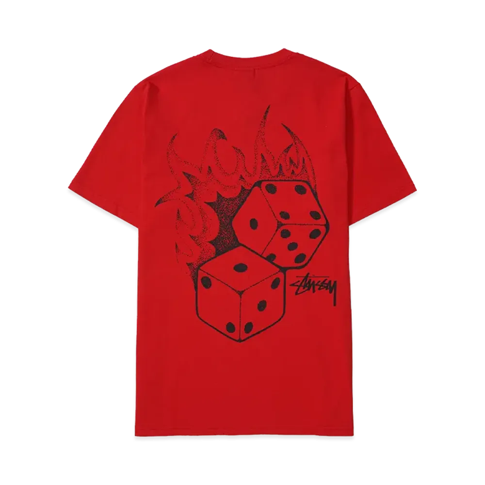 Stussy Fire Dice Tee "Red"