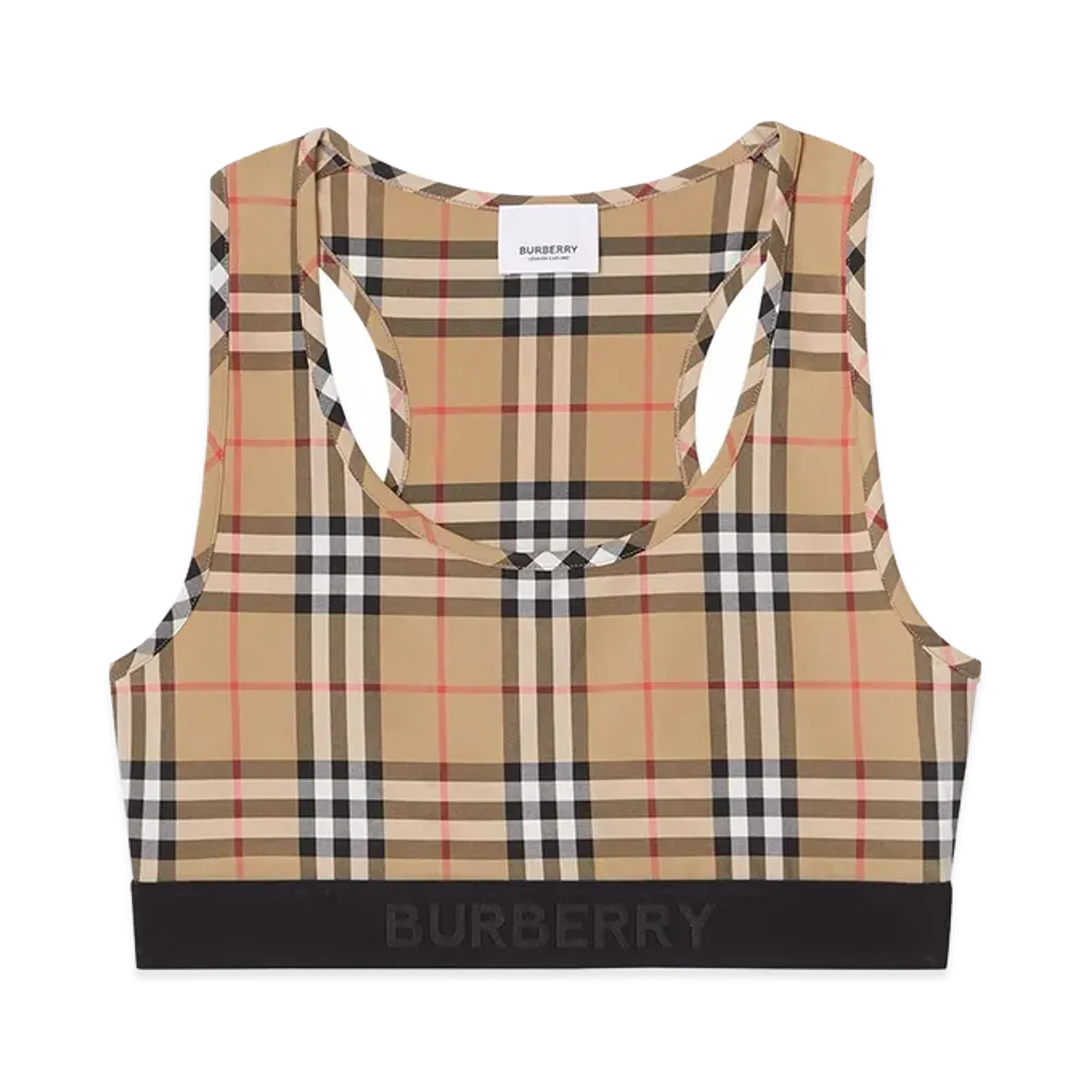 Burberry Women's Check Sporty Top "Beige"