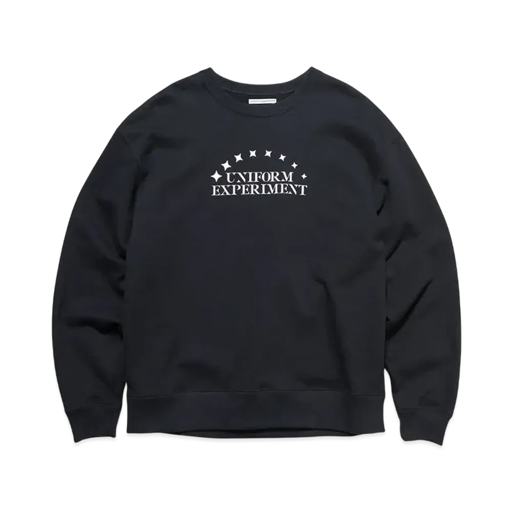 uniform experiment Stencil Logo Sweatshirt "Black"