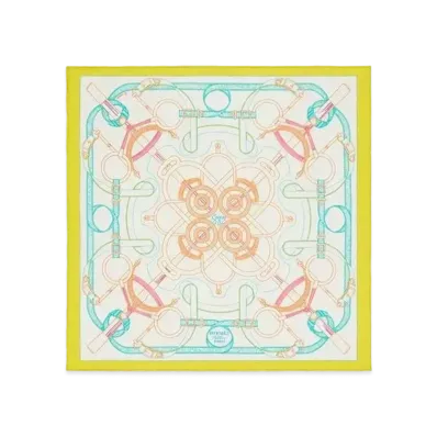 Hermes Eperon D'or Handkerchief "Tropique"