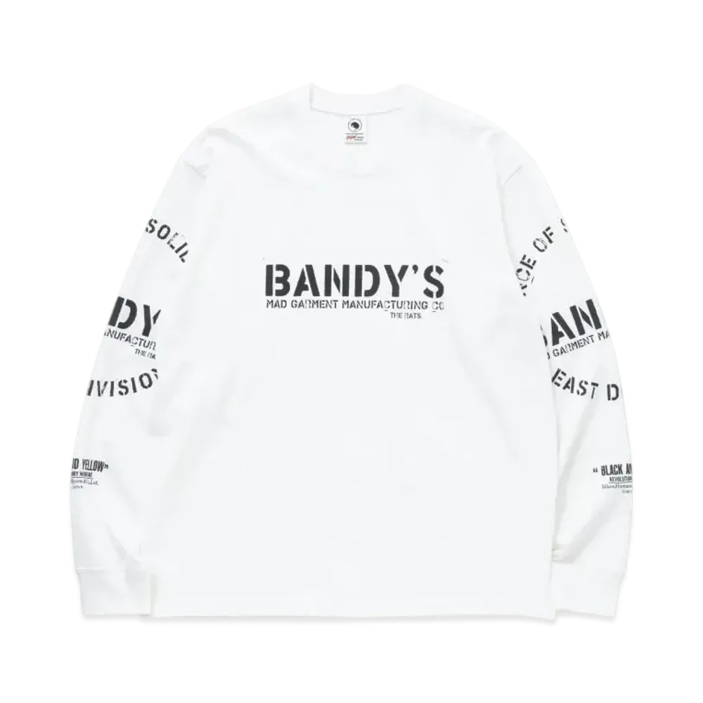 RATS Stamp Logo L/S Tee "White"
