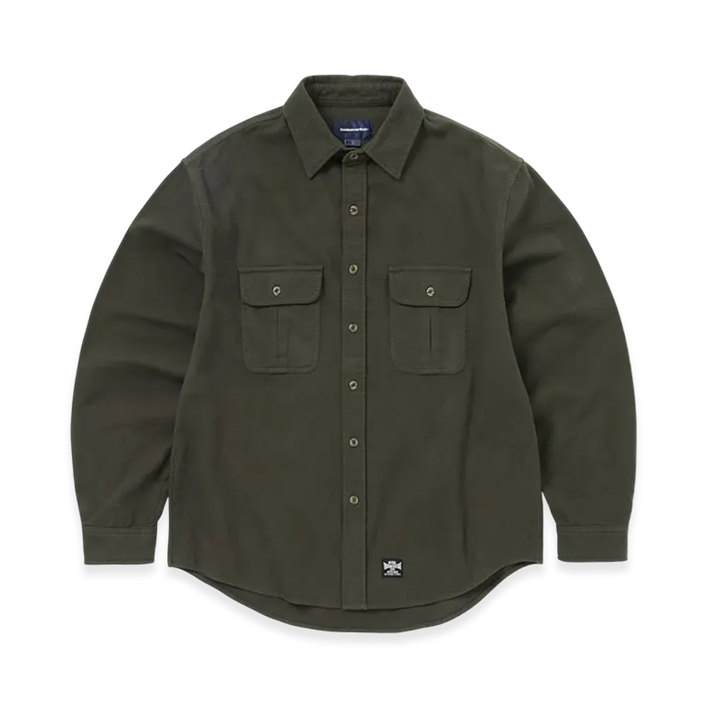 thisisneverthat Flannel Country Shirt "Dark Olive"