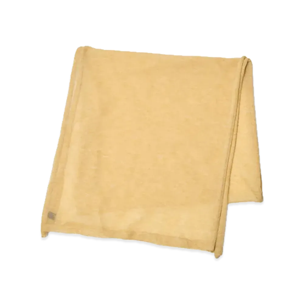 UNDERCOVER Polyester Ramie Knit Stole "Yellow"