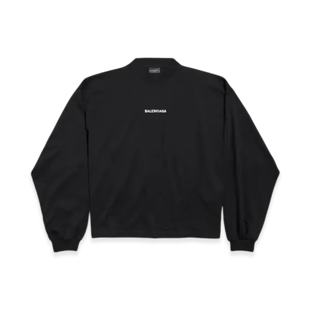 バレンシアガ バック クロップド ロングスリーブ Tシャツ 