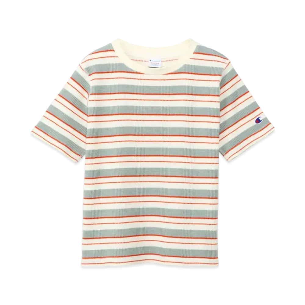 Champion Women's Striped Short Sleeve T-Shirt 25SS "Natural"