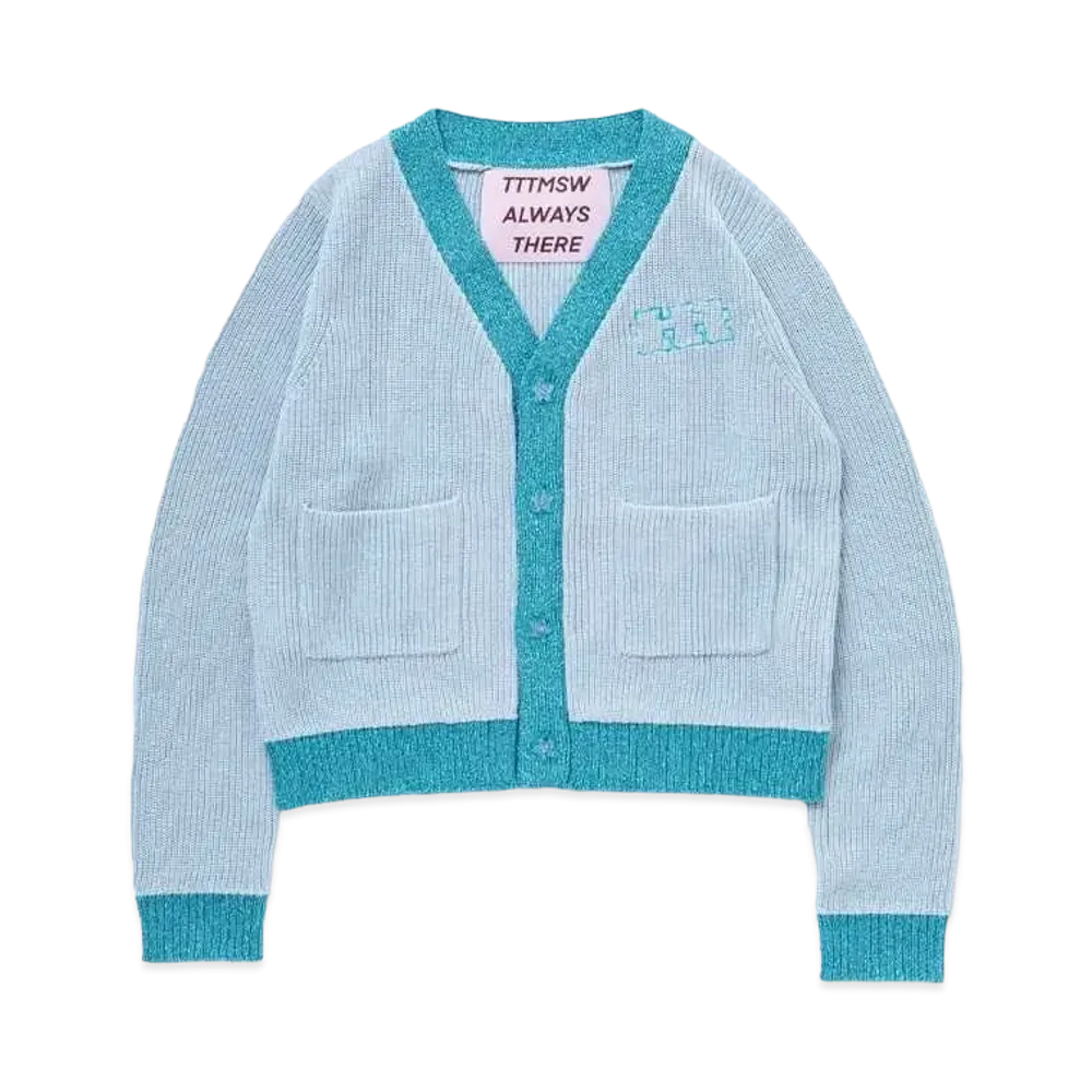 TTT MSW Lame Cardigan "Light Blue"