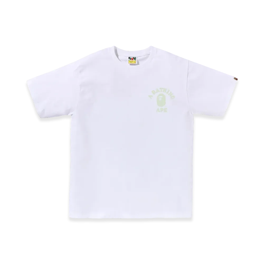 A BATHING APE College Ats Tee Mens "White"