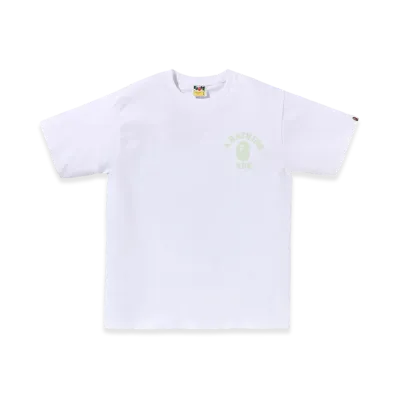 A BATHING APE College Ats Tee Mens "White"