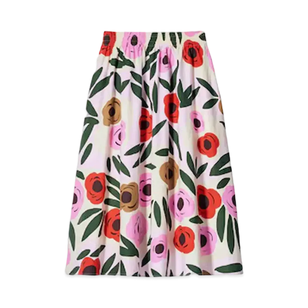 Uniqlo x Marimekko Linen Blend Skirt "Pink"