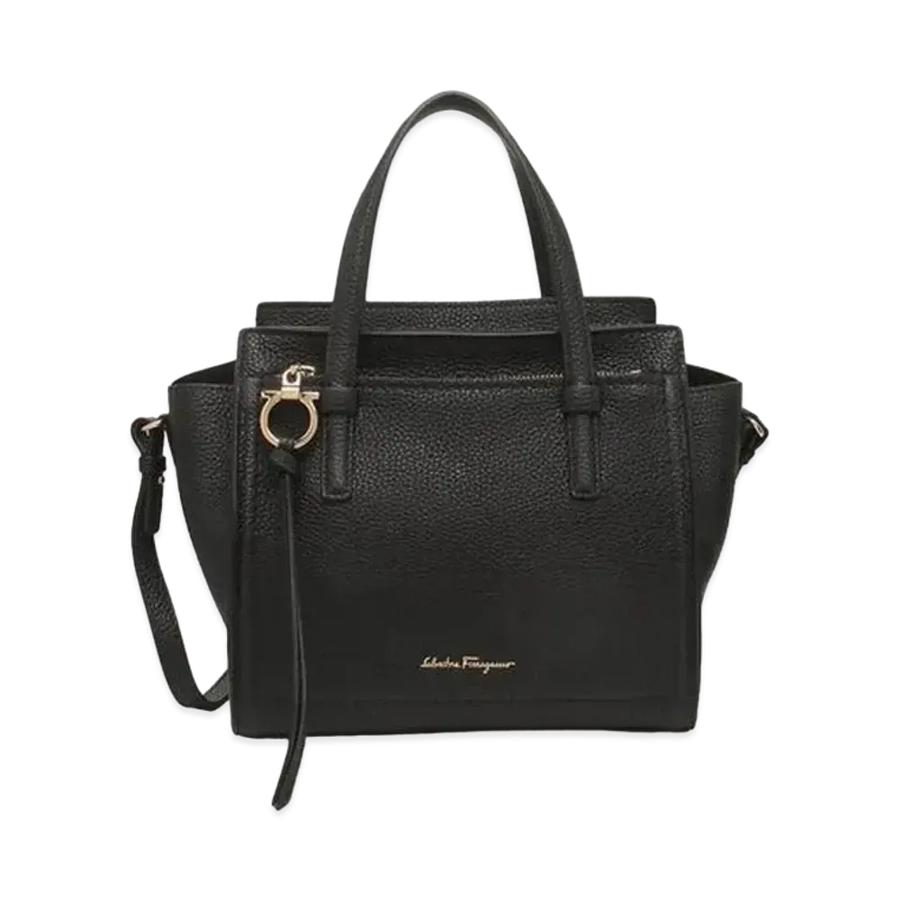 Salvatore Ferragamo Double Handle Bag (S) "Black"