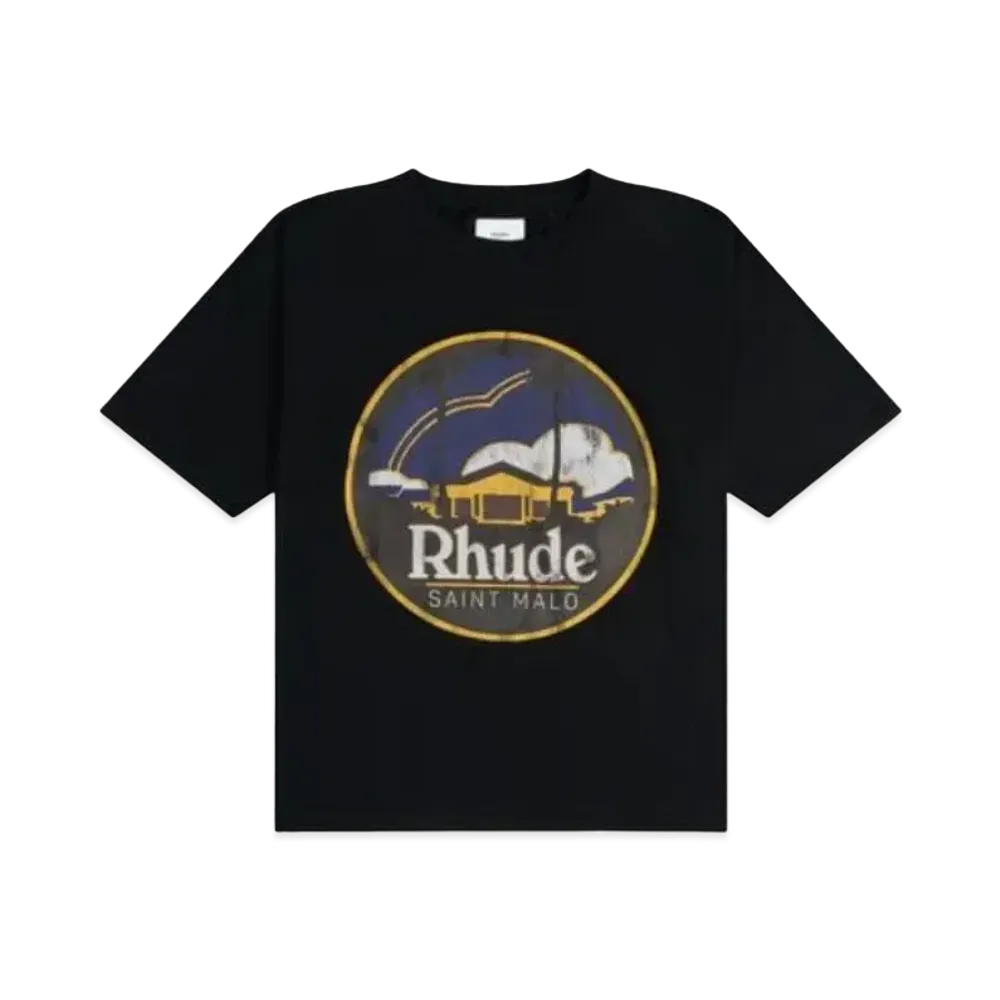 RHUDE Saint Malo Tee "Black"