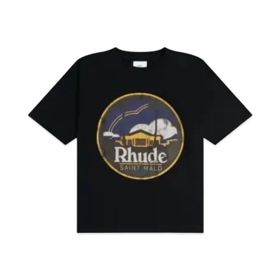 RHUDE Saint Malo Tee "Black"