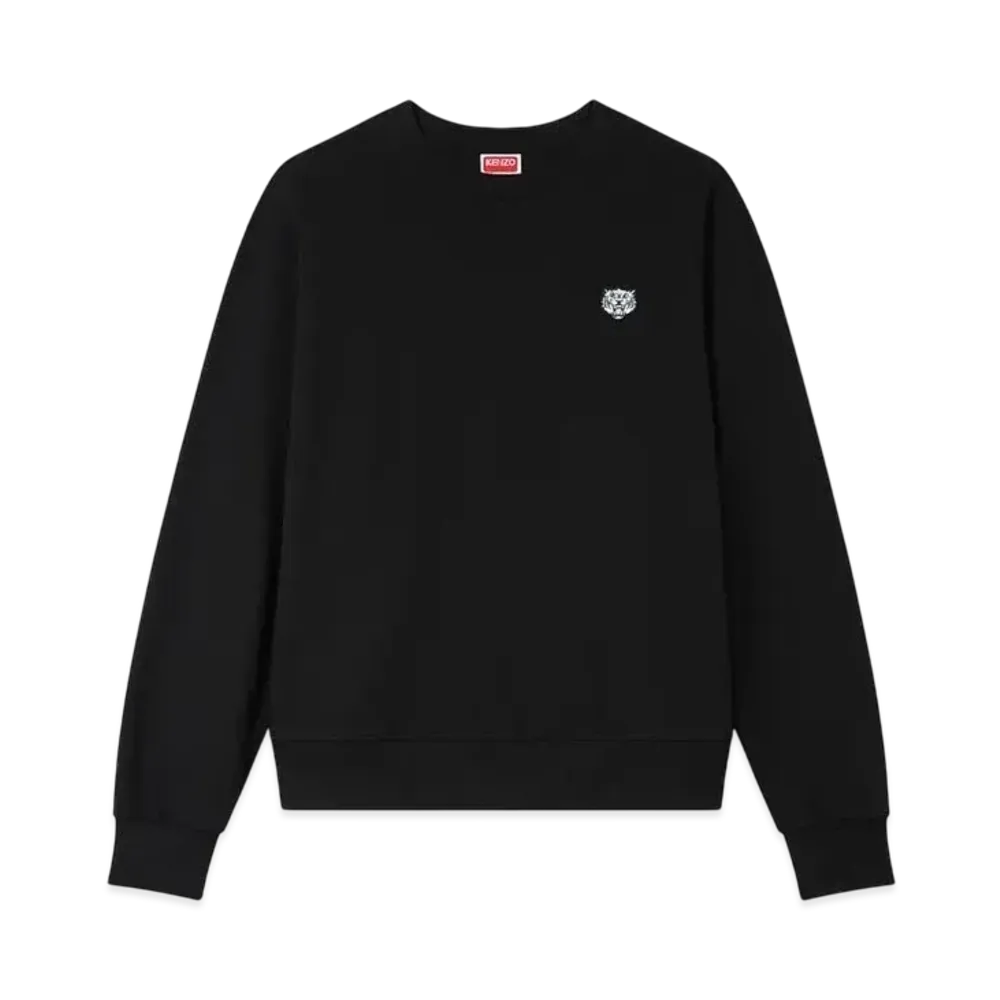 KENZO 'Happy Tiger' Embroidery Sweat "Black"
