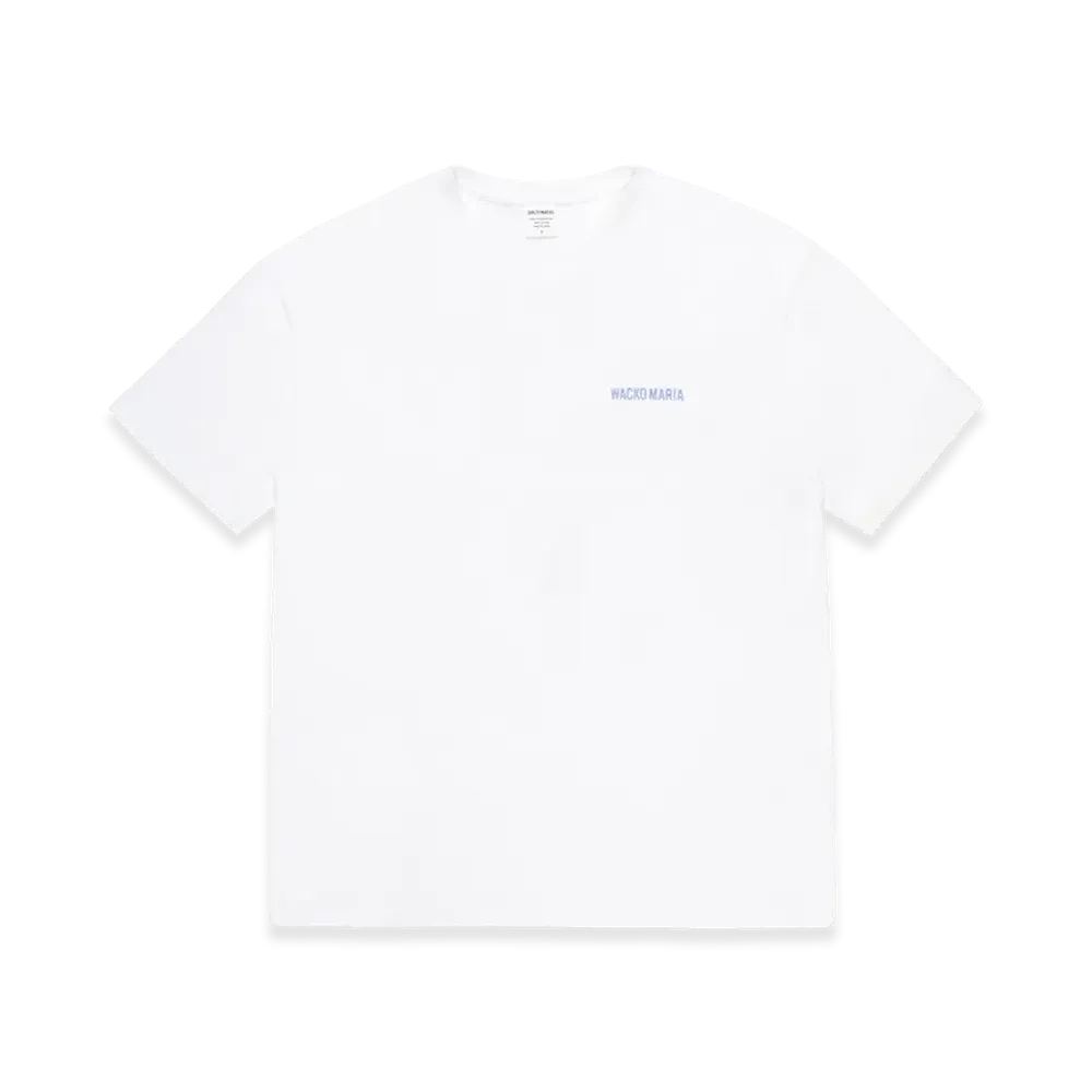 WACKO MARIA Washed Heavy Weight T-Shirt "White/Purple"