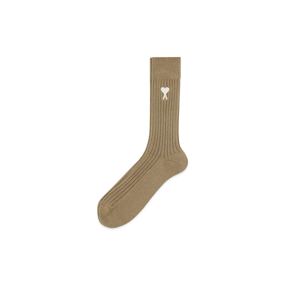 AMI PARIS Ami de Coeur Socks "Laurier/Ecru"
