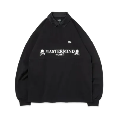 NEW ERA x Mastermind World Long Sleeve Rugby Shirt "Black"