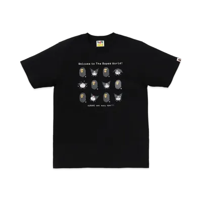A BATHING APE x Kuromi Kids Tee "Black"