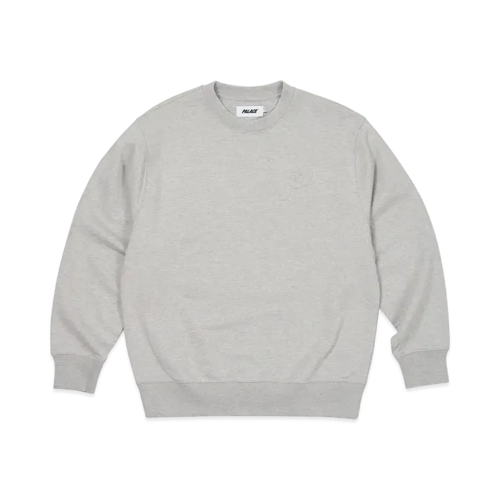 PALACE Bossy P3 Crew "Grey Marl"