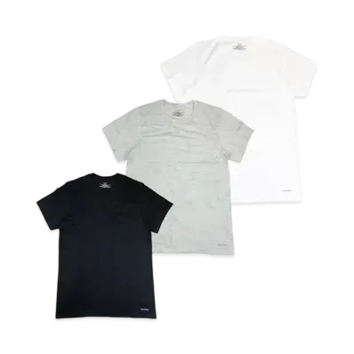 Calvin Klein Cotton Crew T-Shirt "Black/White/Gray"