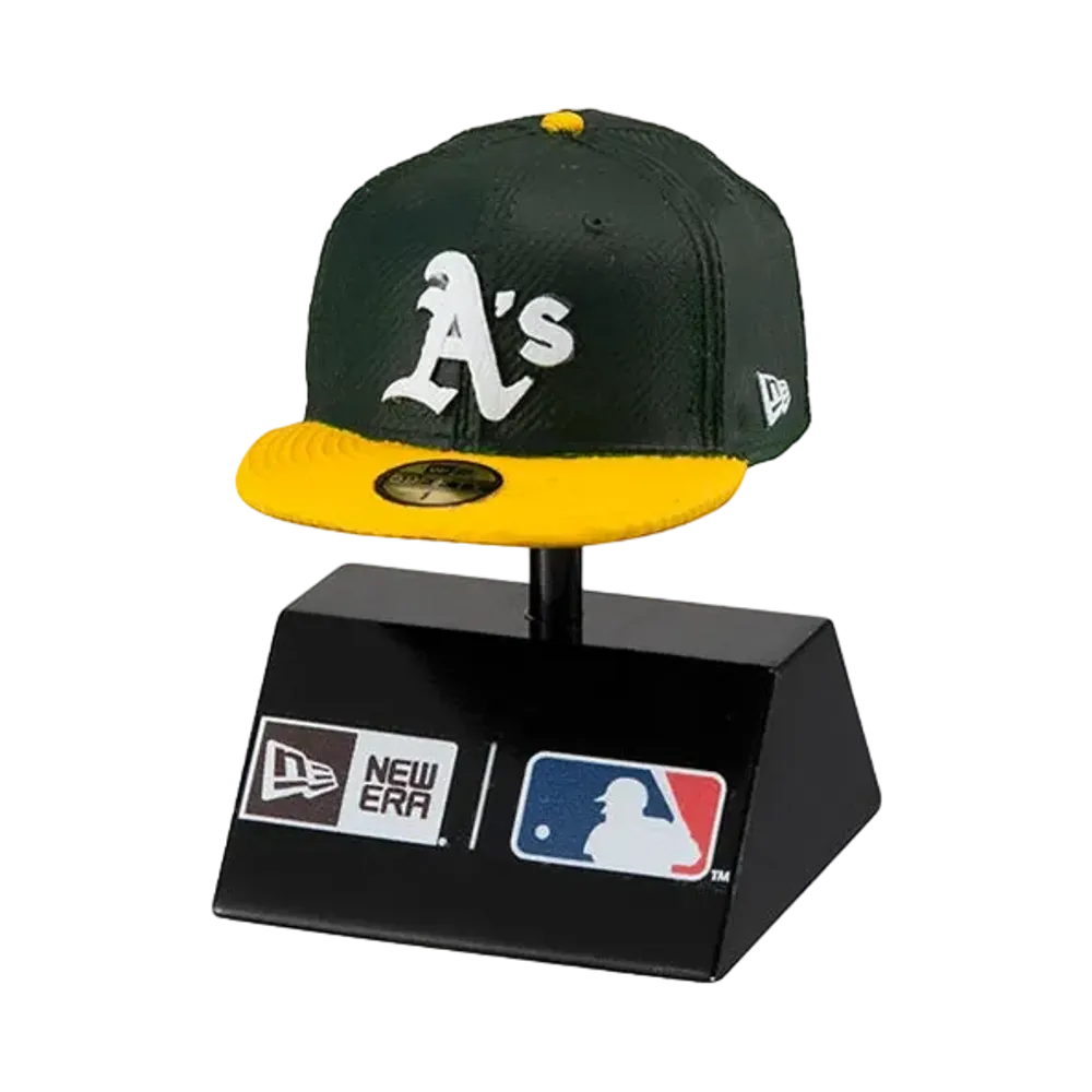 BANDAI NEW ERA 59FIFTY MLB On-Field Cap Miniature Figure Collection Oakland Athletics