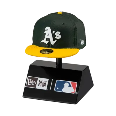 BANDAI NEW ERA 59FIFTY MLB On-Field Cap Miniature Figure Collection Oakland Athletics