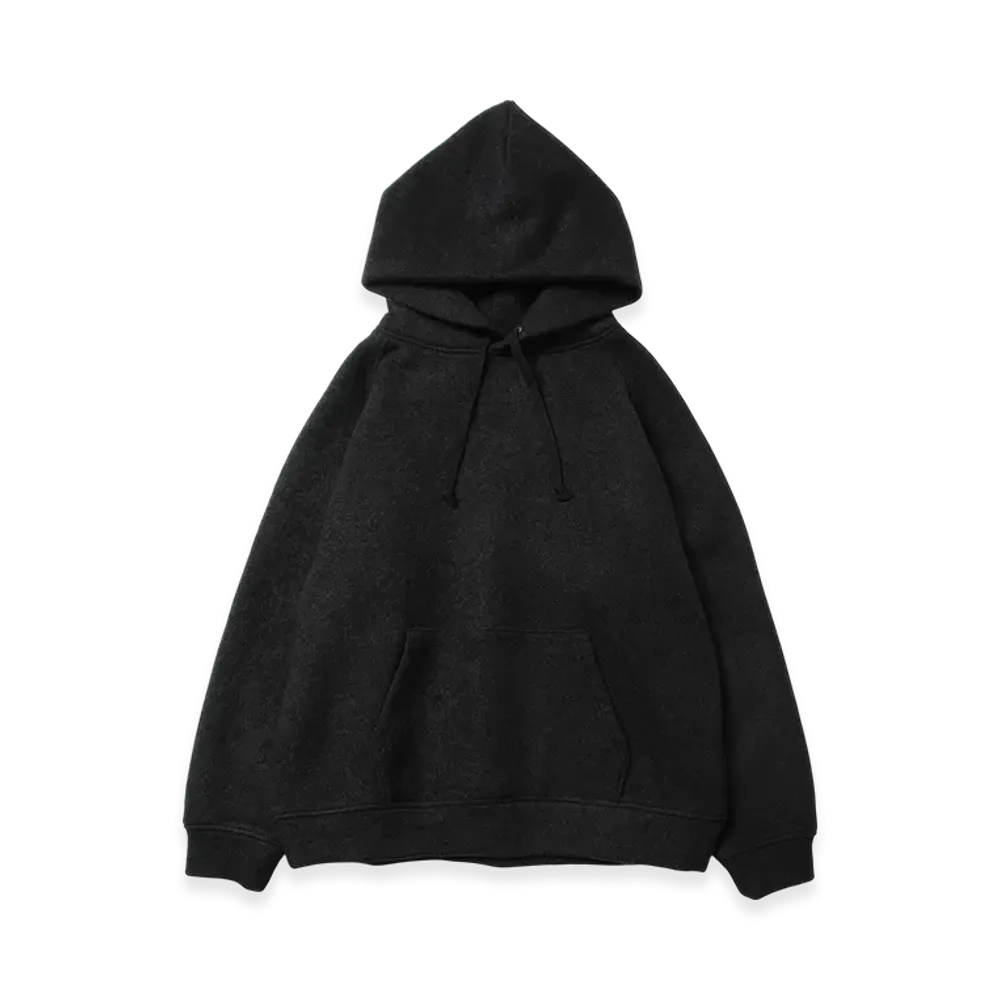 COMOLI Wool Felt Parka "Chacoal"