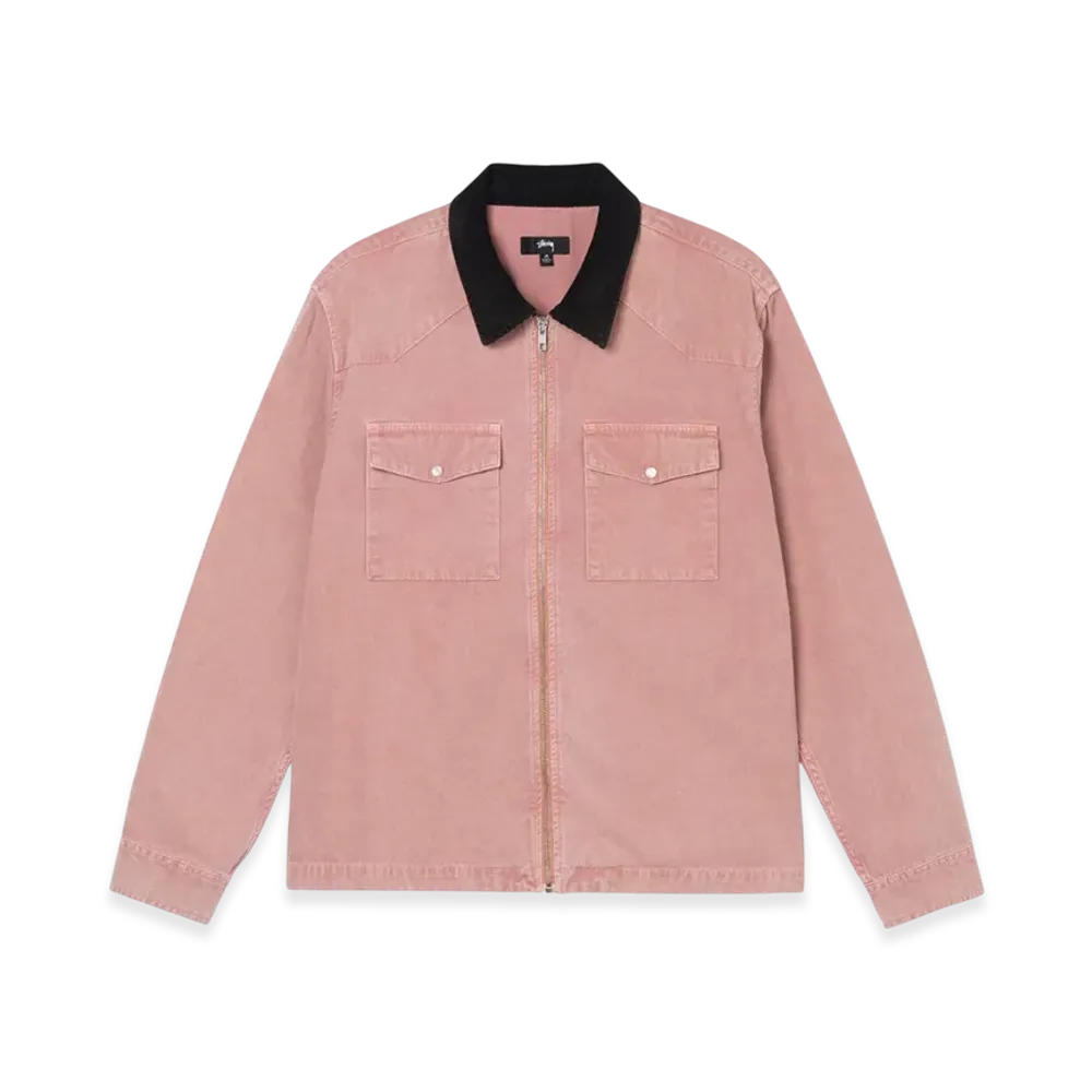 Stussy Washed Canvas Work Shirt "Dusty Rose"