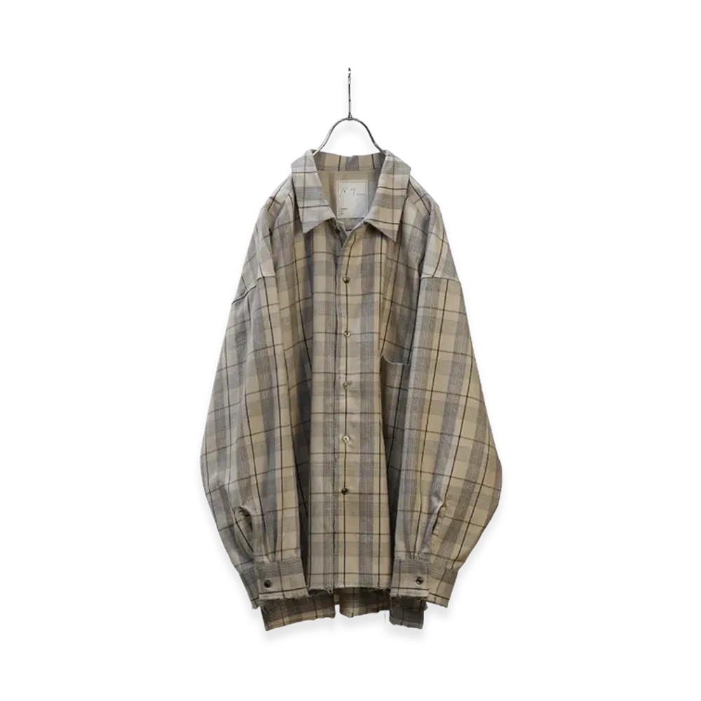 ANCELLM C/R Check Shirt "Gray"
