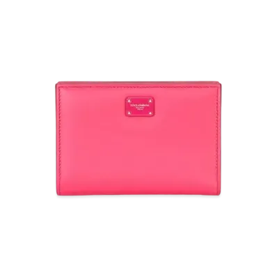 Dolce&Gabbana Wallet Small Calfskin Logo Plate "Fuchsia"