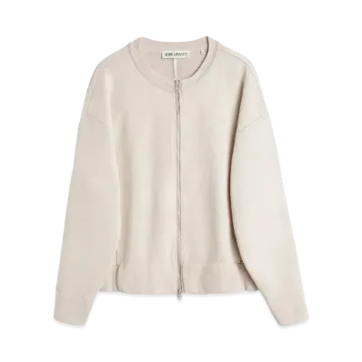 OUR LEGACY Contour Bomber Ghost Attic Hefty Fleece "Cream"