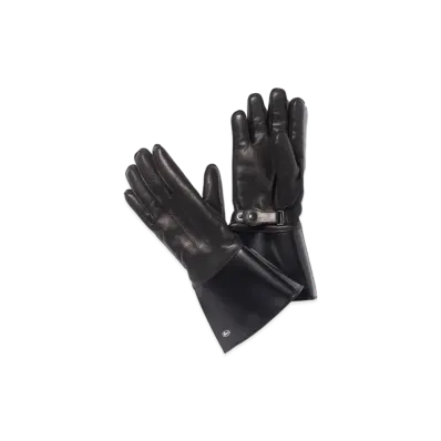 THE REAL McCOY'S Buco Leather Gauntlet Motorcycle Gloves "Black"