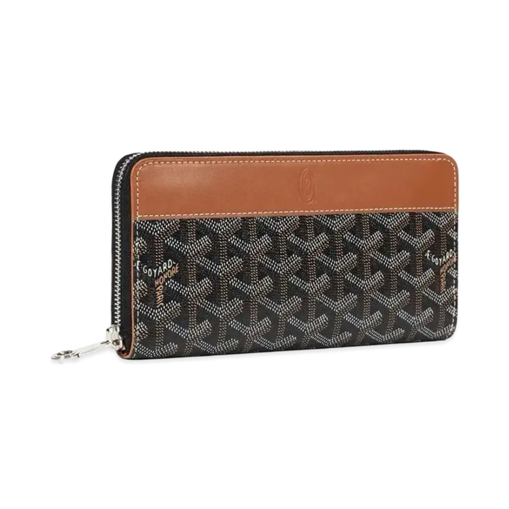 Goyard Matignon GM Wallet "Black/Brown"