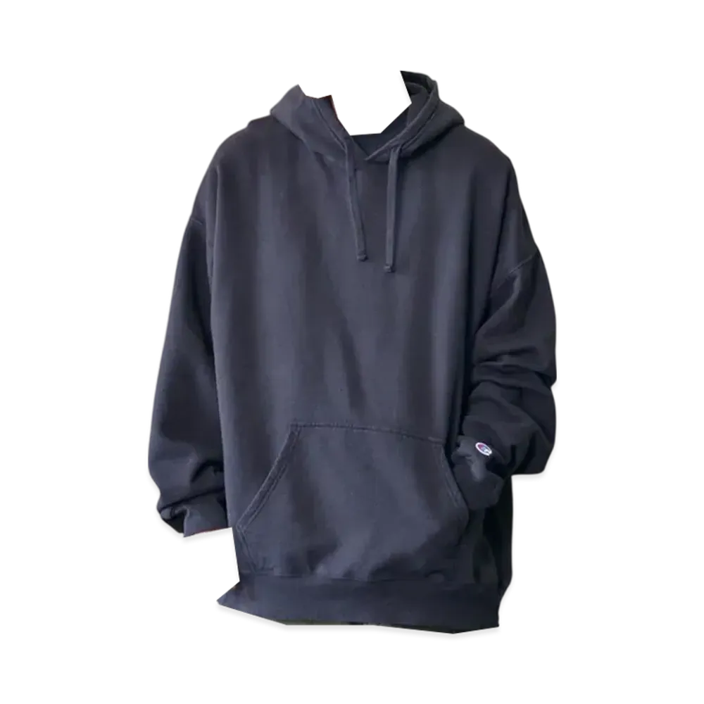 Champion 10oz Garment Dyed Hood Sweatshirt "Black"