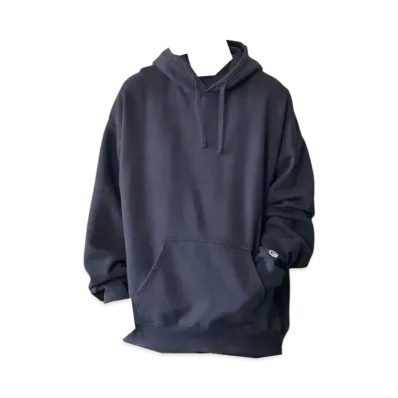 Champion 10oz Garment Dyed Hood Sweatshirt "Black"