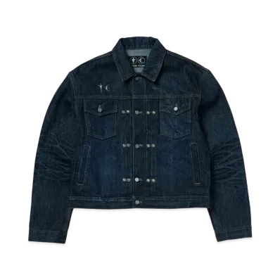 THUG CLUB Naval Warfare Denim Jacket "Blue"