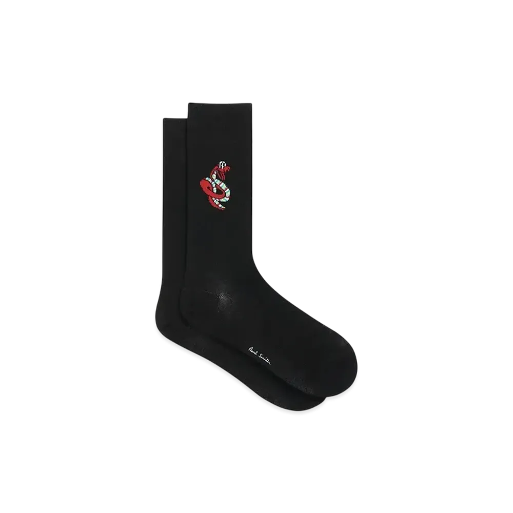 Paul Smith Snake Casual Socks "Black"
