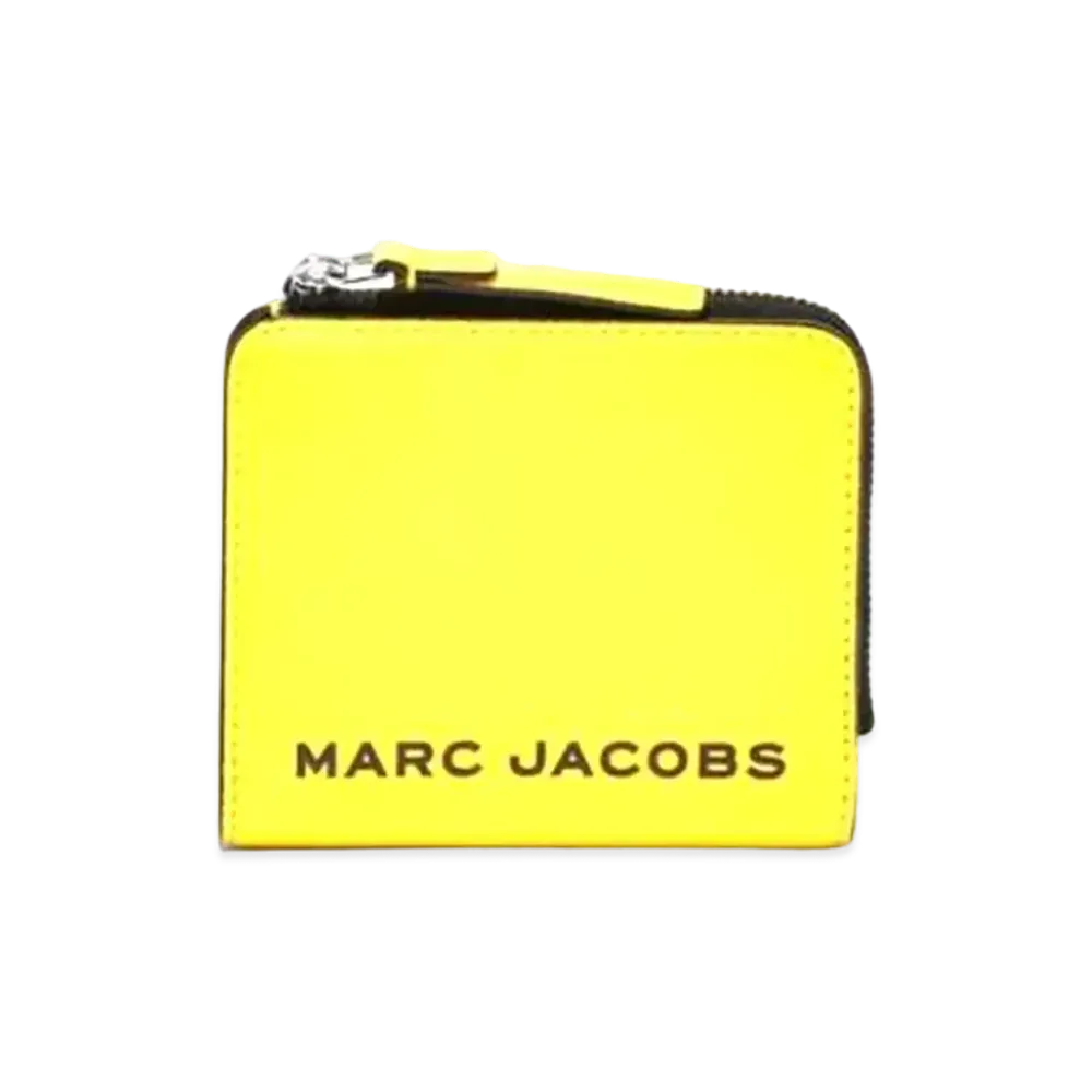 Marc Jacobs The Bold Mini Compact Zip Wallet "Vibrant Yellow"