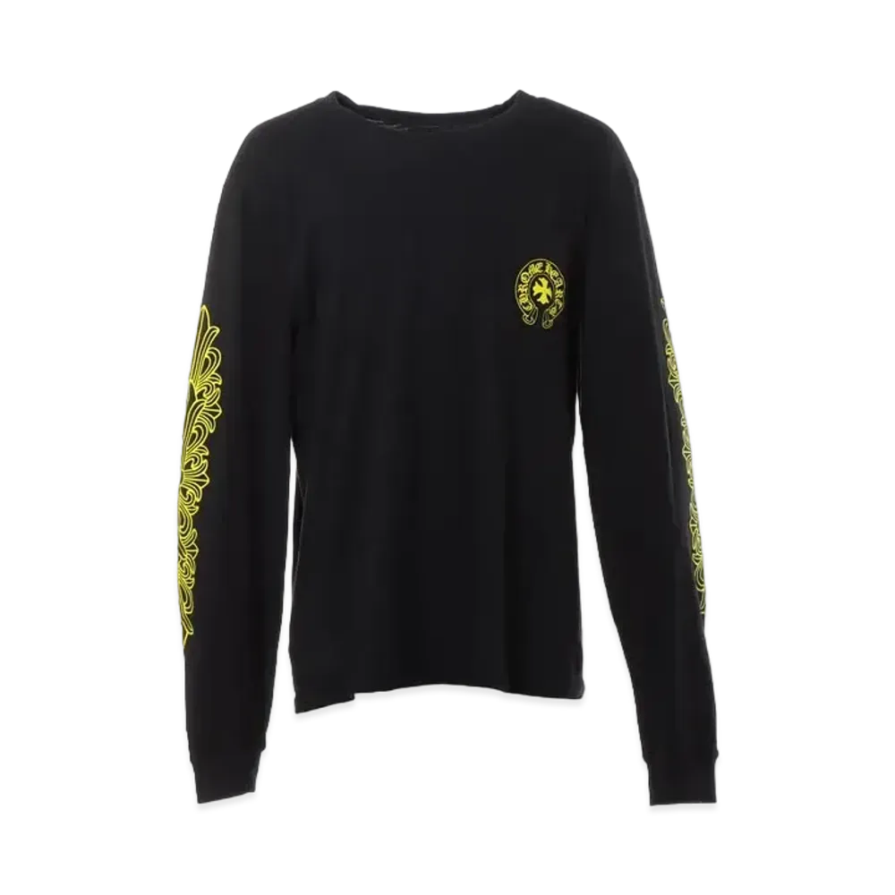 Chrome Hearts Made In Hollywood L/S T-Shirt "Black/Yellow"