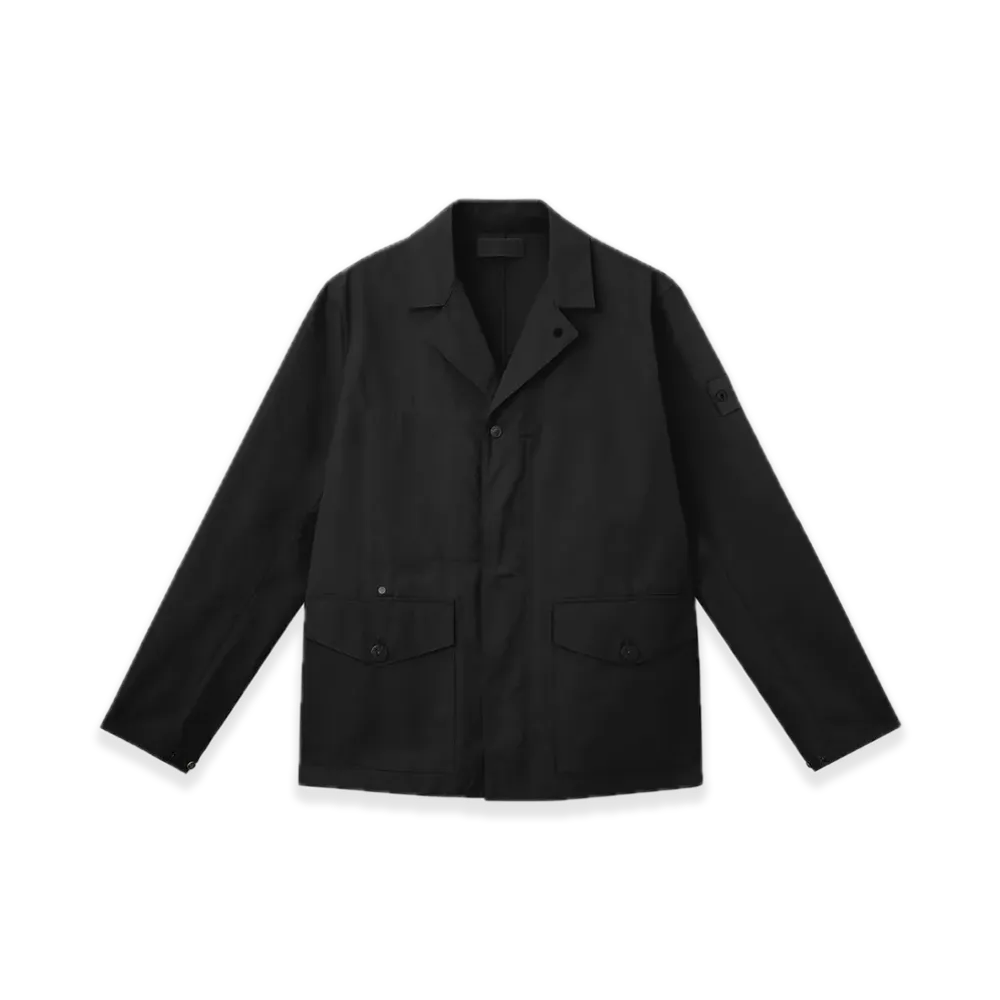 Stone Island Ghost A100002 Weatherproof Cotton Canvas "Black"