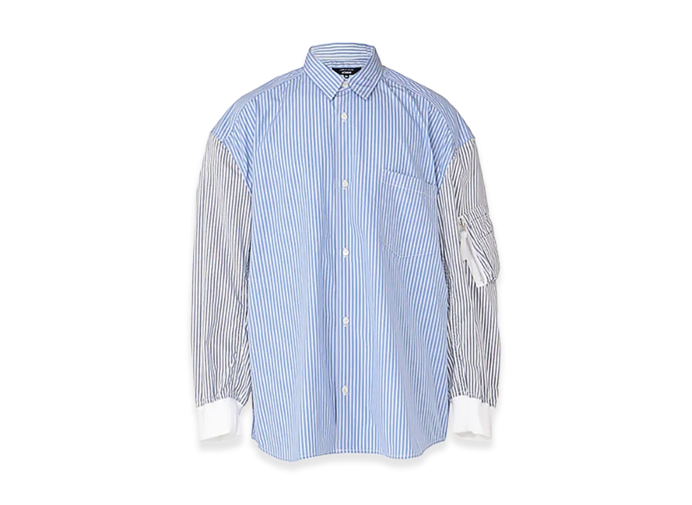 COMME des GARCONS HOMME Cotton Striped Shirt "Sax"