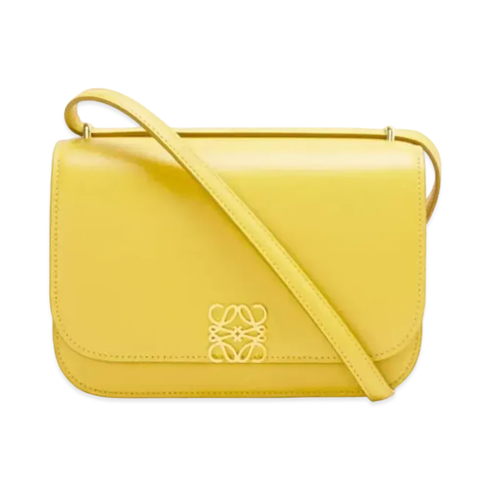 LOEWE Small Goya Bag In Silk Calfskin "Yellow"