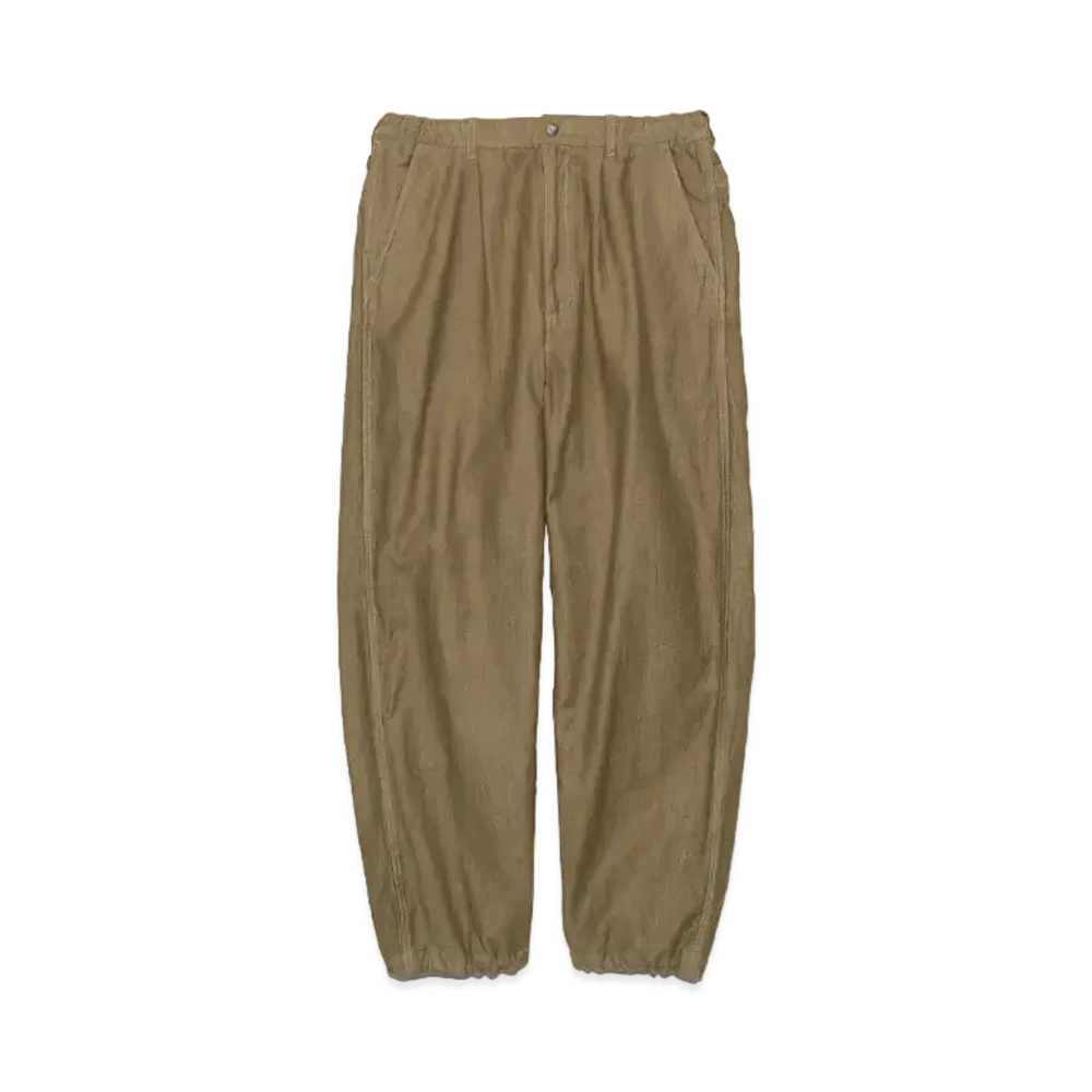 ザノースフェイス パープル レーベル アンカット コーデュロイ ワイド テーパード フィールド パンツ "カーキ ベージュ"