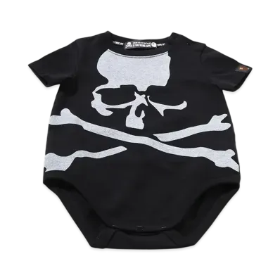 A BATHING APE x mastermind JAPAN Kids Head Bodysuit "White"