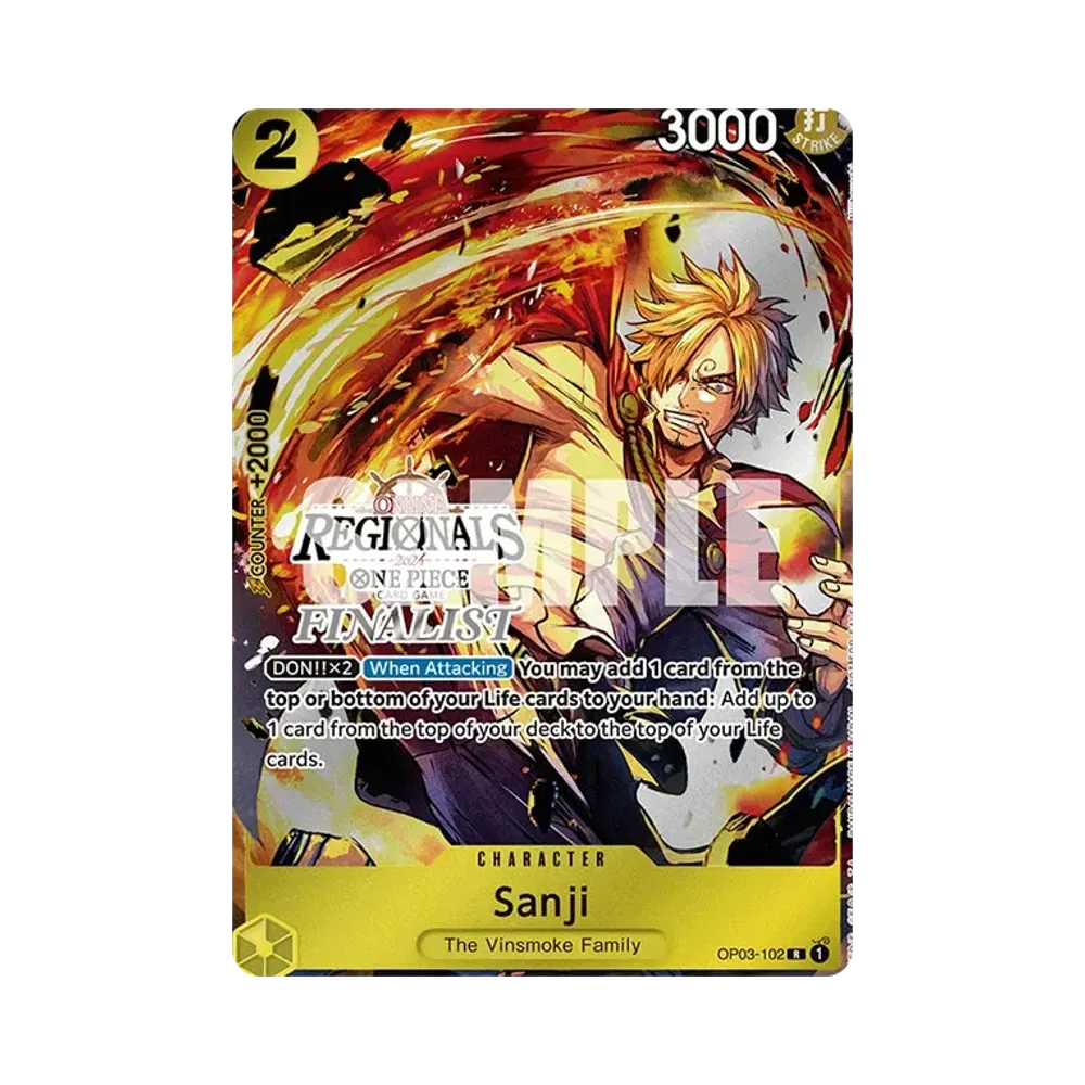 サンジ R [OP03-102]【英語版】(プロモーションカード「オンライン地域 ファイナリストカードセット 2024 Vol.1」)
