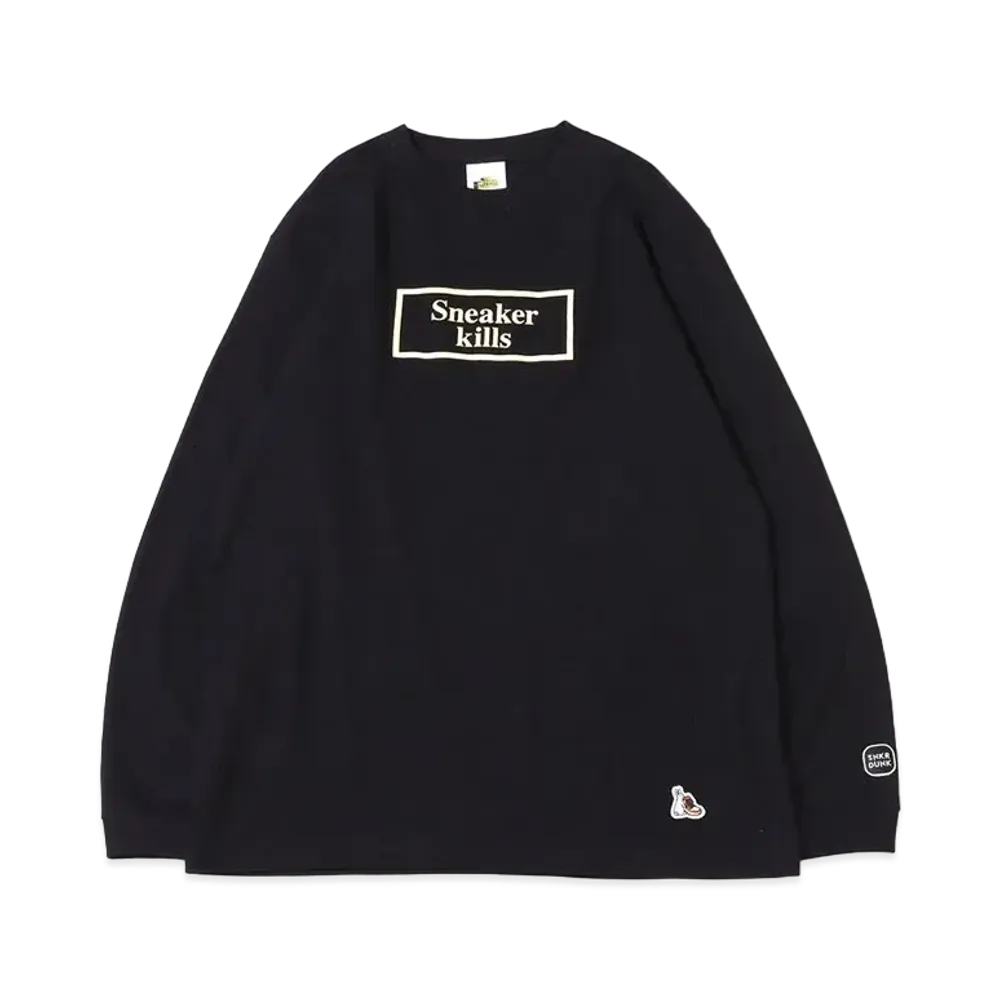 SNKRDUNK×THENETWORK BUSINESS×FR2 SNEAKER KILLS WING LOGO L/S T-SHIRT "BLACK"