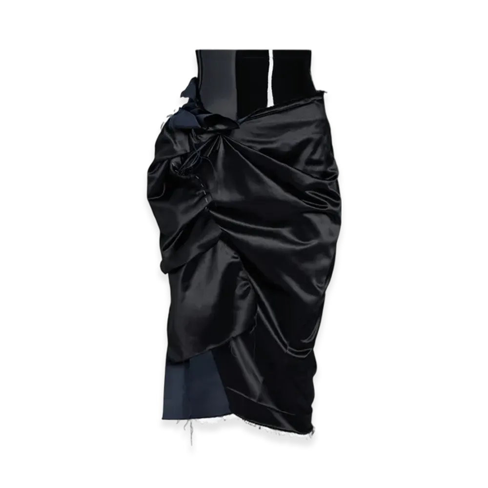 Maison Margiela Women's Layered Drape Skirt "Black"