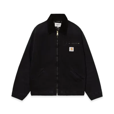 Carhartt WIP OG Detroit Jacket "Black/Black(Stone Canvas)"