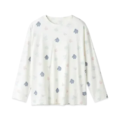 GELATO PIQUE Halloween Collection 'PIQUE MONSTER' Monster Pattern Pullover "Off White"