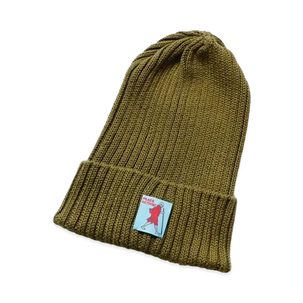 KAPITAL 5G Cotton Knit Cap "Khaki"